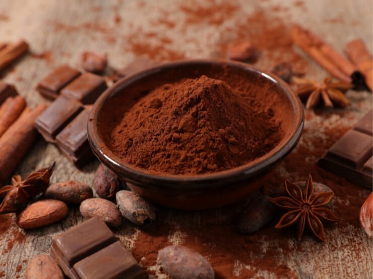 la polvere di cacao 